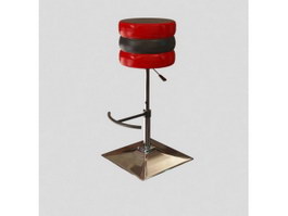 Guitar stool chair 3d model preview