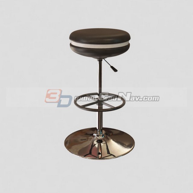 Swivel bar stools 3d rendering