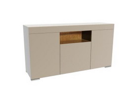 Wooden furnitur side cabinet 3d preview