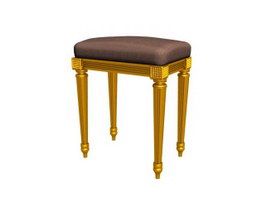 Bedroom furniture Makeup stool 3d preview