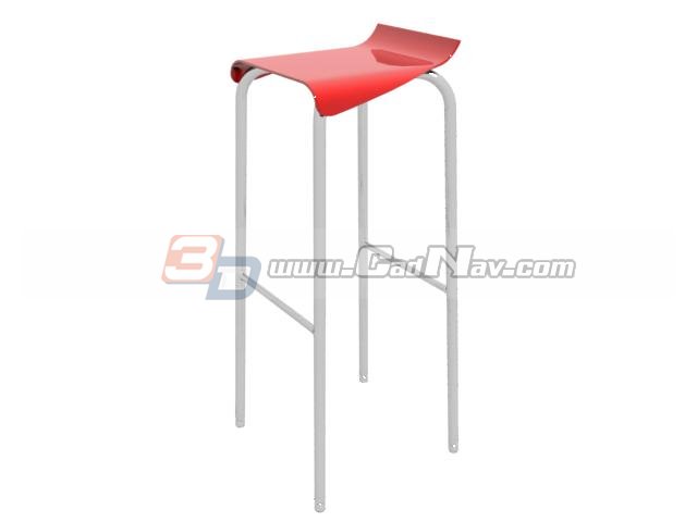 Salon Saddle stool 3d rendering