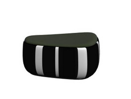 Ottoman foot stool 3d preview