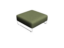 Square ottoman stool 3d preview