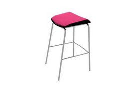 Saddle seat stool 3d model preview
