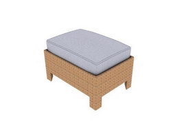 Foot Ottoman Stool 3d preview