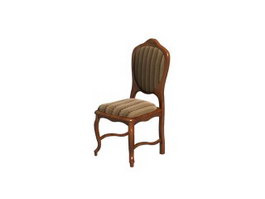 Antique dining chair 3d preview