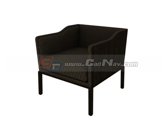 Leisure Chair for hotel 3d rendering