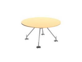 Cafe Round Table 3d model preview