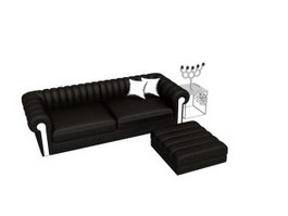 Corner sofa with Ottoman 3d preview