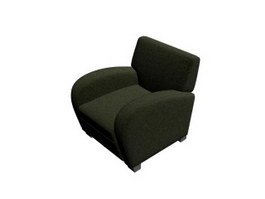 Office corner sofa 3d model preview