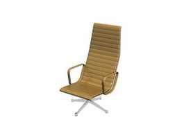 Office Bamboo Lounge Chair 3d model preview