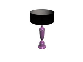 Kids table lamp 3d model preview