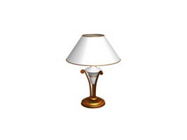 Brass table light 3d model preview