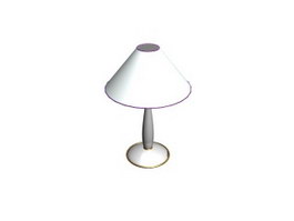 Ceramics table light 3d model preview