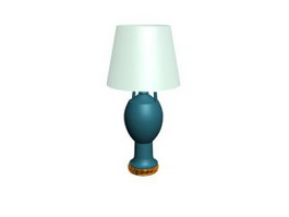Ceramics ball table lamp 3d preview