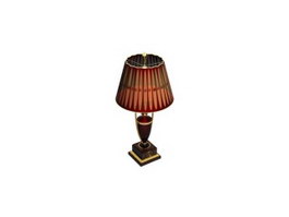 Decorative hotel bedside lamp 3d preview