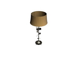 Metal flower table lamp 3d preview