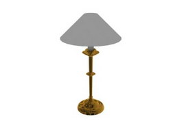 Brass table lamp 3d preview