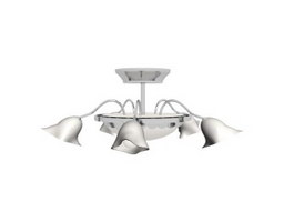 Crystal ceiling lamp 3d preview