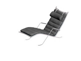 Beach lounge chair 3d preview