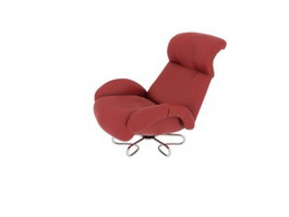 Luxury lounge chair 3d model preview