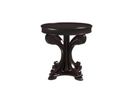 Chinese antique wooden stool 3d model preview