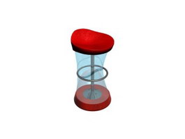 Plastic round stools 3d model preview