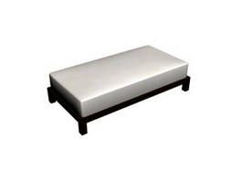 Household ottoman stools 3d model preview