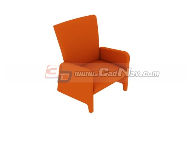 Coffee House Fabrics Chair 3d rendering