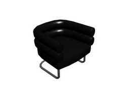 Office pu tub chair 3d model preview