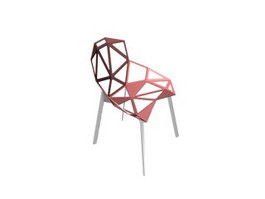 Outdoor wire chair 3d model preview