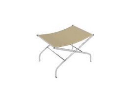 Canvas folding stool 3d preview