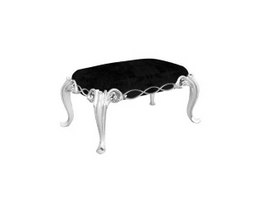 French Bed Stool Furniture 3d preview