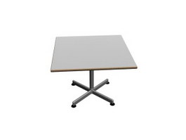 Metal outdoor table 3d model preview