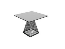 Metal bar table 3d preview
