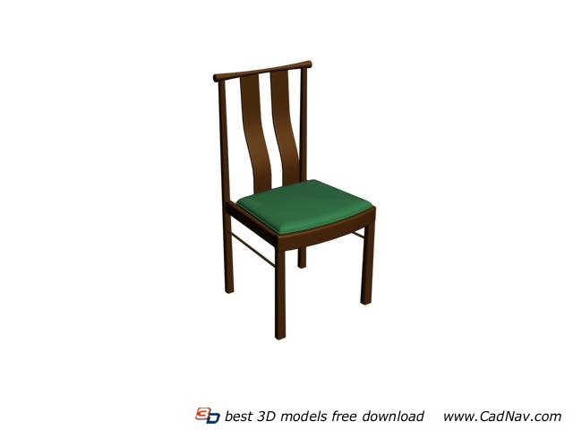 Banquet wooden dining chair 3d rendering
