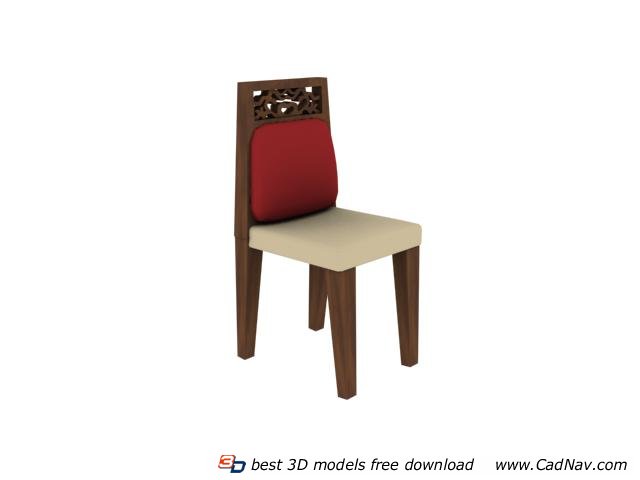 Classic dining room chair 3d rendering