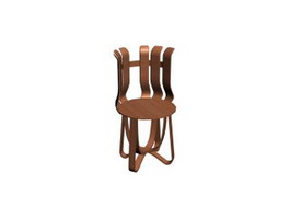 Hand shaped wood chair 3d preview