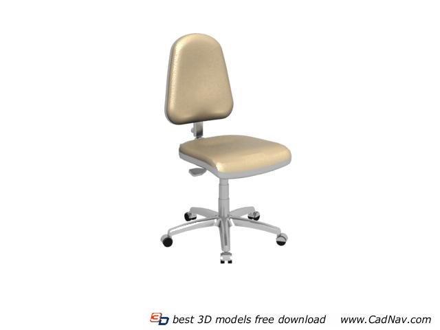 Office chair wheel base 3d rendering