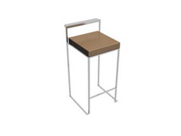 Modern kitchen bar stools 3d model preview