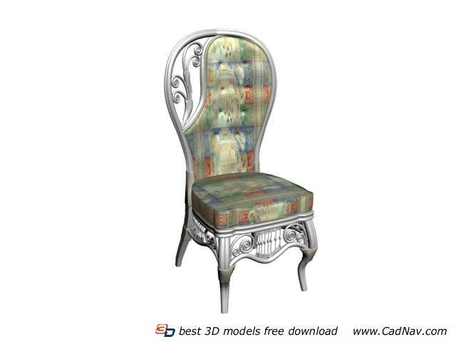 Wedding king queen chair 3d model 3DMax files free