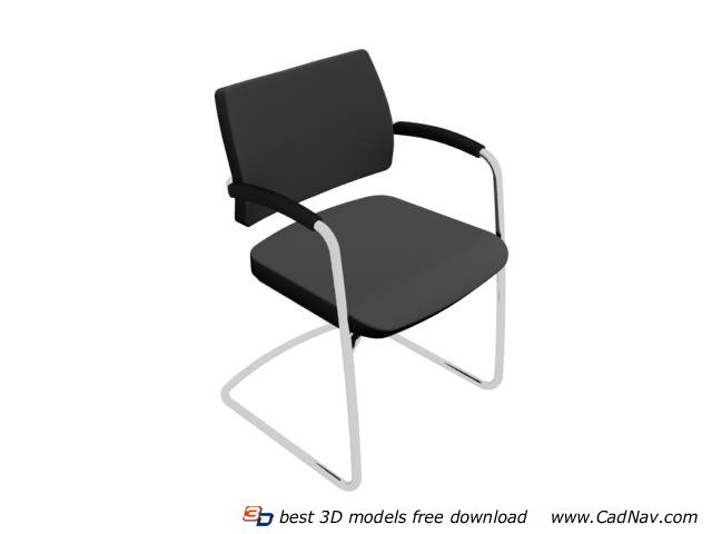 Office cantilever reception chair 3d rendering