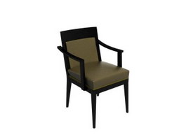 Chinese dining chair 3d model preview