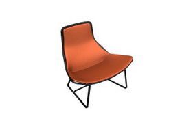 Outdoor Fabric Accent Chair 3d model preview