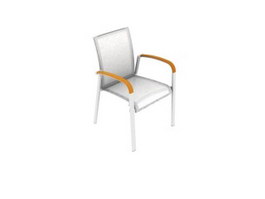 Outdoor plastic chair 3d model preview