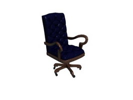 Luxury boss executive chair 3d model preview