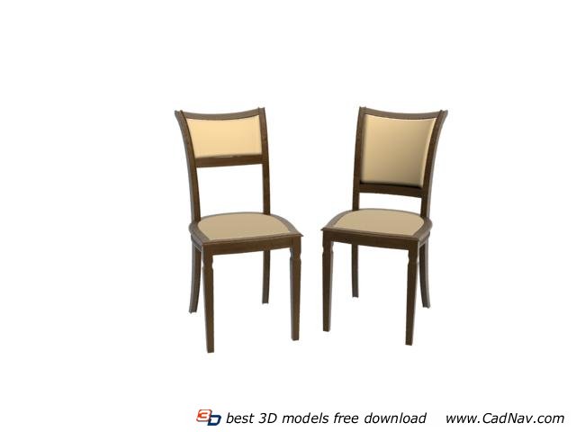 Elegant Dining Chairs 3d rendering
