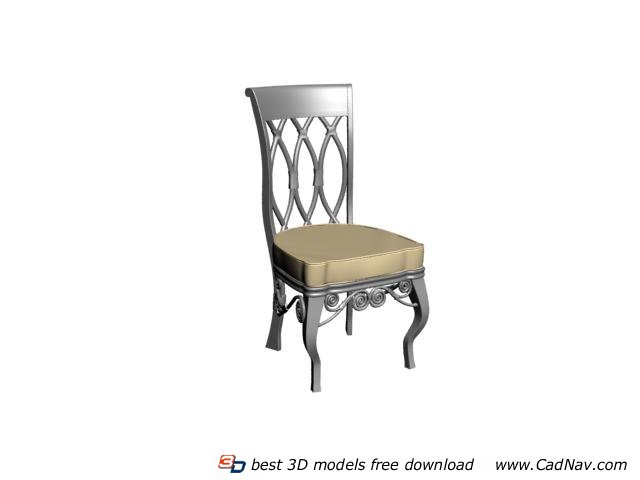Europe dining chair 3d rendering