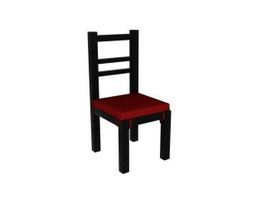 Old wooden chair 3d preview