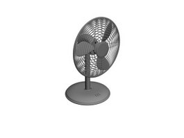 Electric desk fan 3d model preview